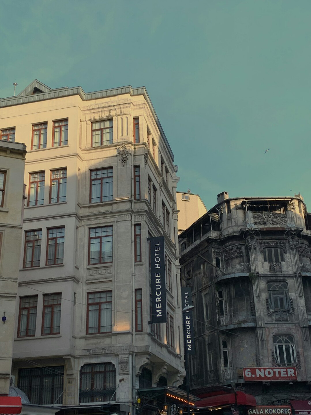 Modern media consultancy office building exterior in Istanbul